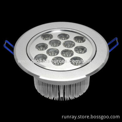 12W LED Ceiling Spotlight, 85 to 265V AC Voltage/136x63mm Dimensions/80 to 110lm/W, Epistar ChipNew
